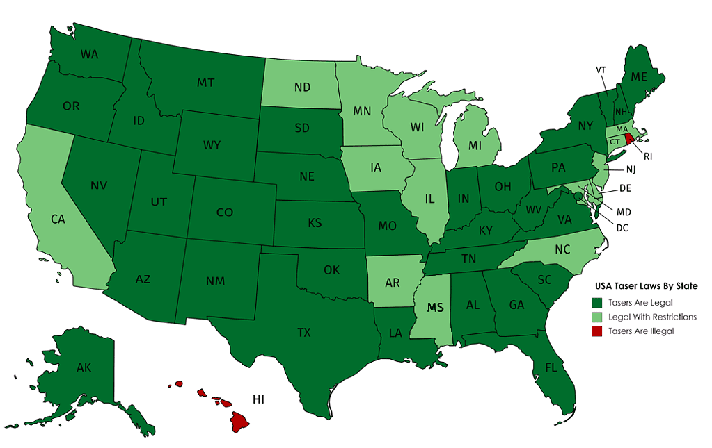 Stun Gun Laws By State