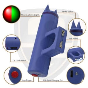 knuckle taser purple