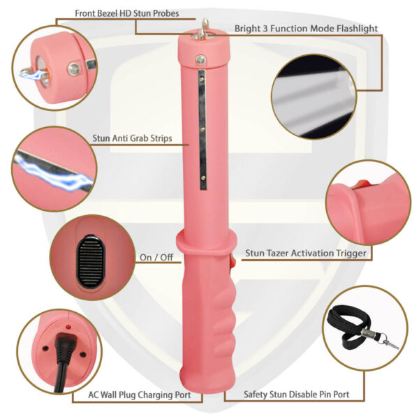 baton tazer pink features and benefits