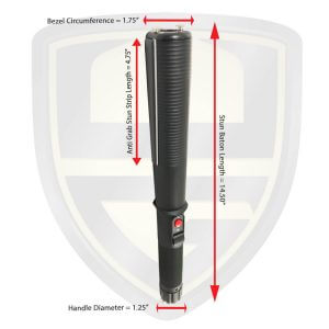 stun baton with stun strips size