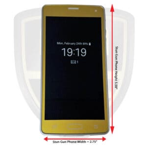 cell phone stun gun size size