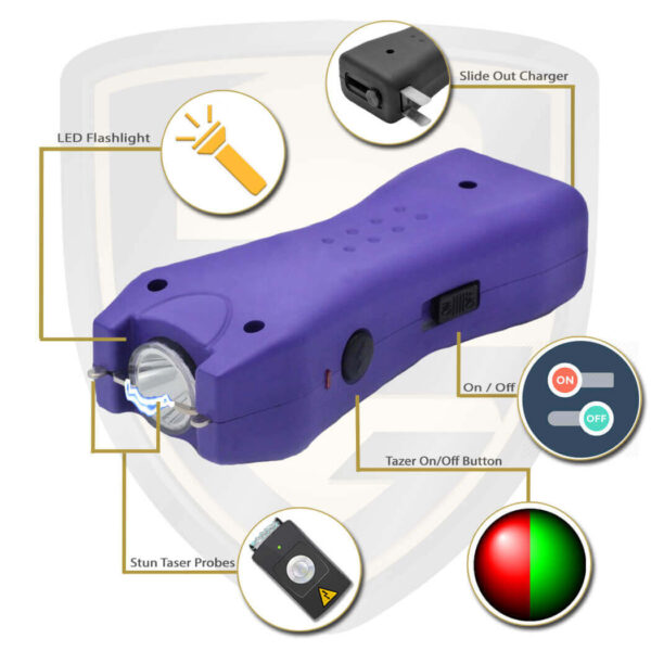 purple stun gun features and benefits