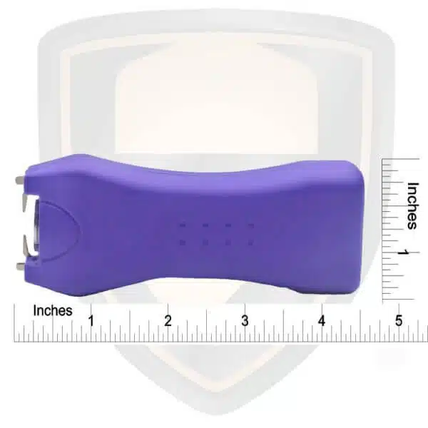 purple taser handheld stun gun sizing