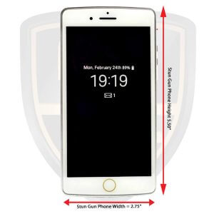smart phone stun gun size