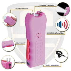 best stun guns on the market for women pink