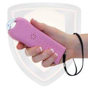 highest amperage pink stun gun with alarm feature