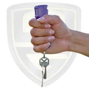 keychain pepper spray purple