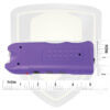 purple stun gun flashlight with alarm