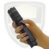 police tazer flashlight black