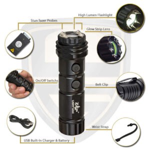 zap mini flashlight stun gun zaplm