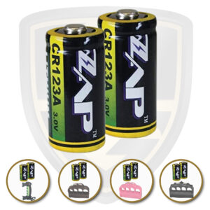 CR123A ZAP Batteries U-Guard