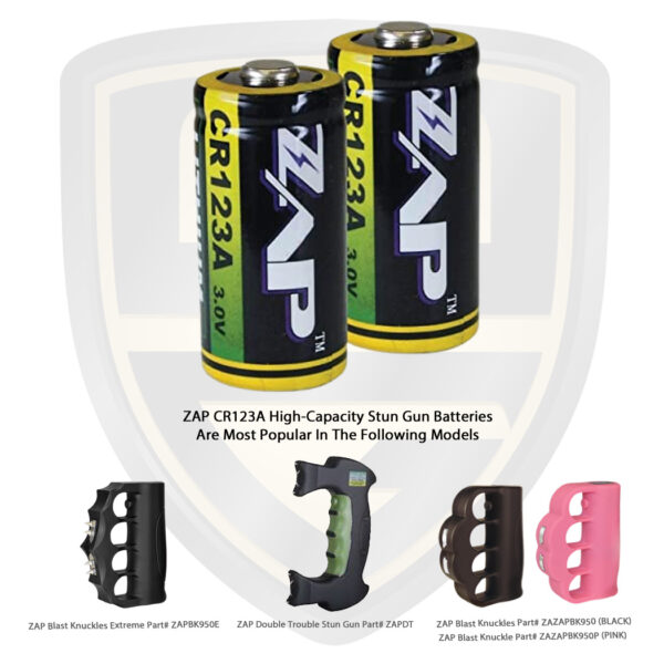 ZAP Batteries CR123A OED Design