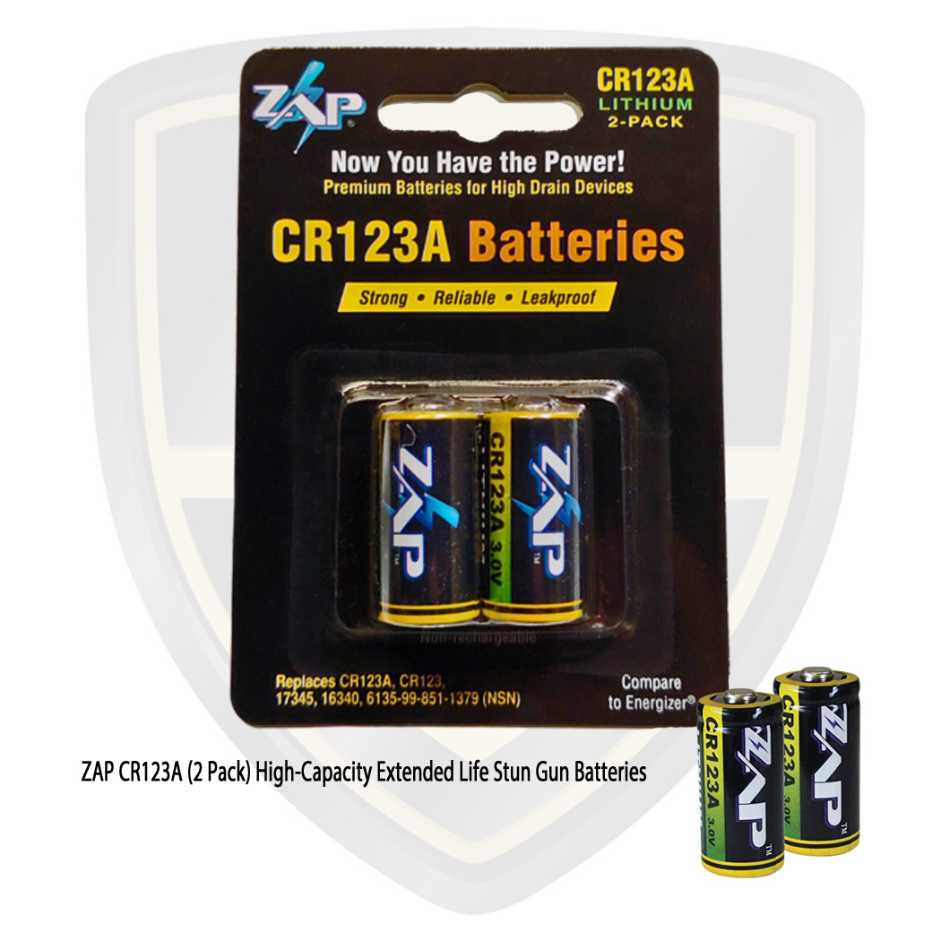 CR123 Lithium replacement batteries.