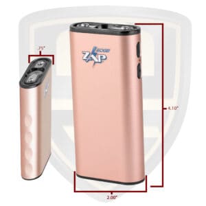 zap stun gun mini edge model rose gold