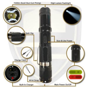 mini stun gun flashlight