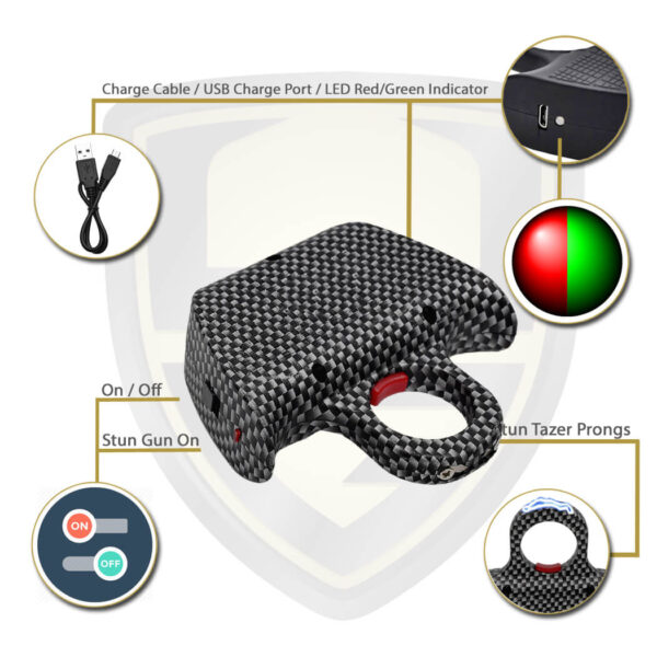Buy Taser Ring Features And Benefits Carbon Fiber