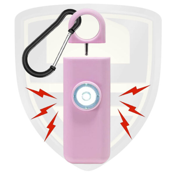 keychain security alarm pink