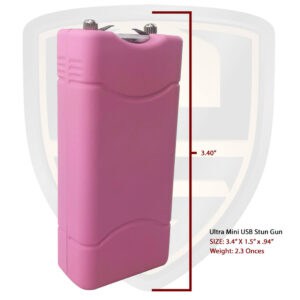 mini stun gun keychain pink