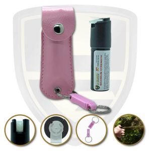 pepper spray with case pink