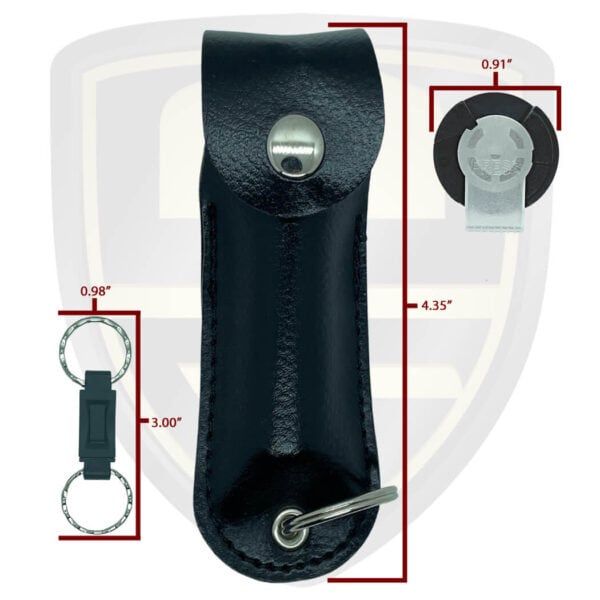 pepper spray with holster black