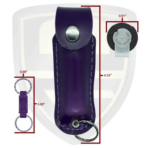 pepper spray with holster purple
