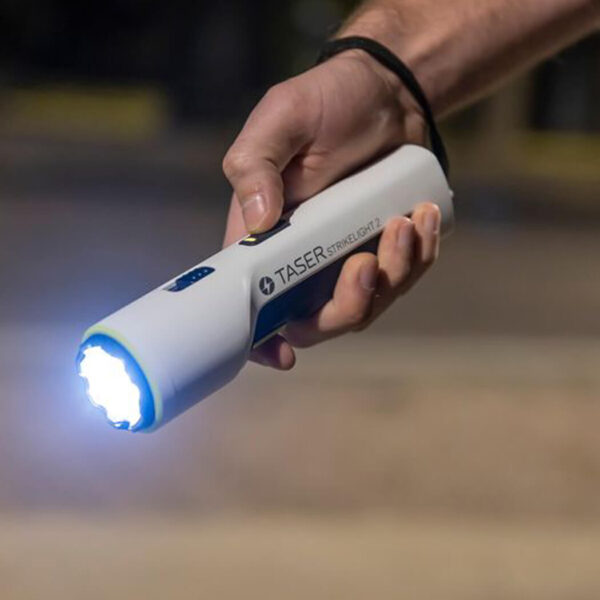 taser flashlight strike light white