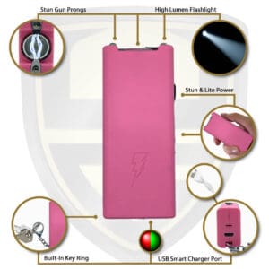 keychain stun gun pink