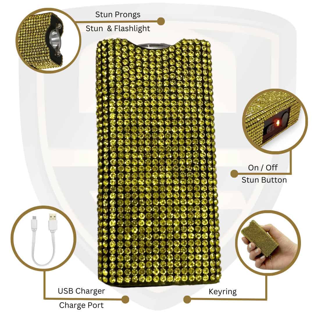 Blink Keychain Stun Gun With Rhinestones By Streetwise_Gold