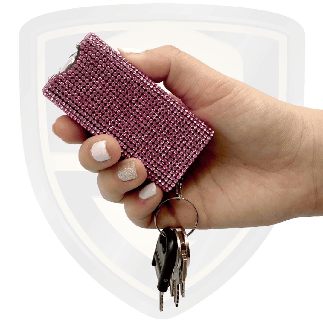 Streetwise Stun Gun Keychain Rhinestun Model_Pink
