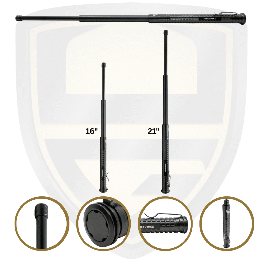 Collapsible Baton Easy Close Button | Extended Reach | 16