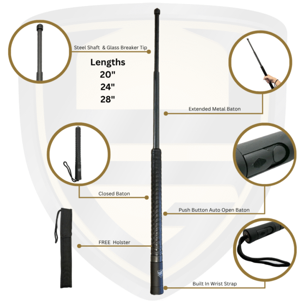 Car Baton Auto Baton For Self Defense | Automatic Expansion | Buy Now