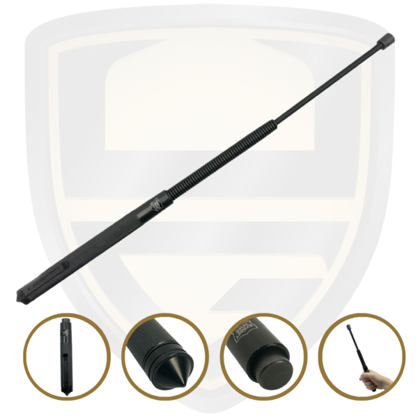 Spring Baton For Self Defense | Expandable | 12 & 21 Inch Length