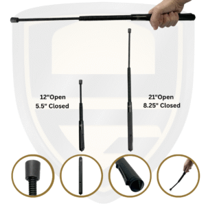 Spring Baton Streetwise Expandable Baton For Self-Defense_Size Options