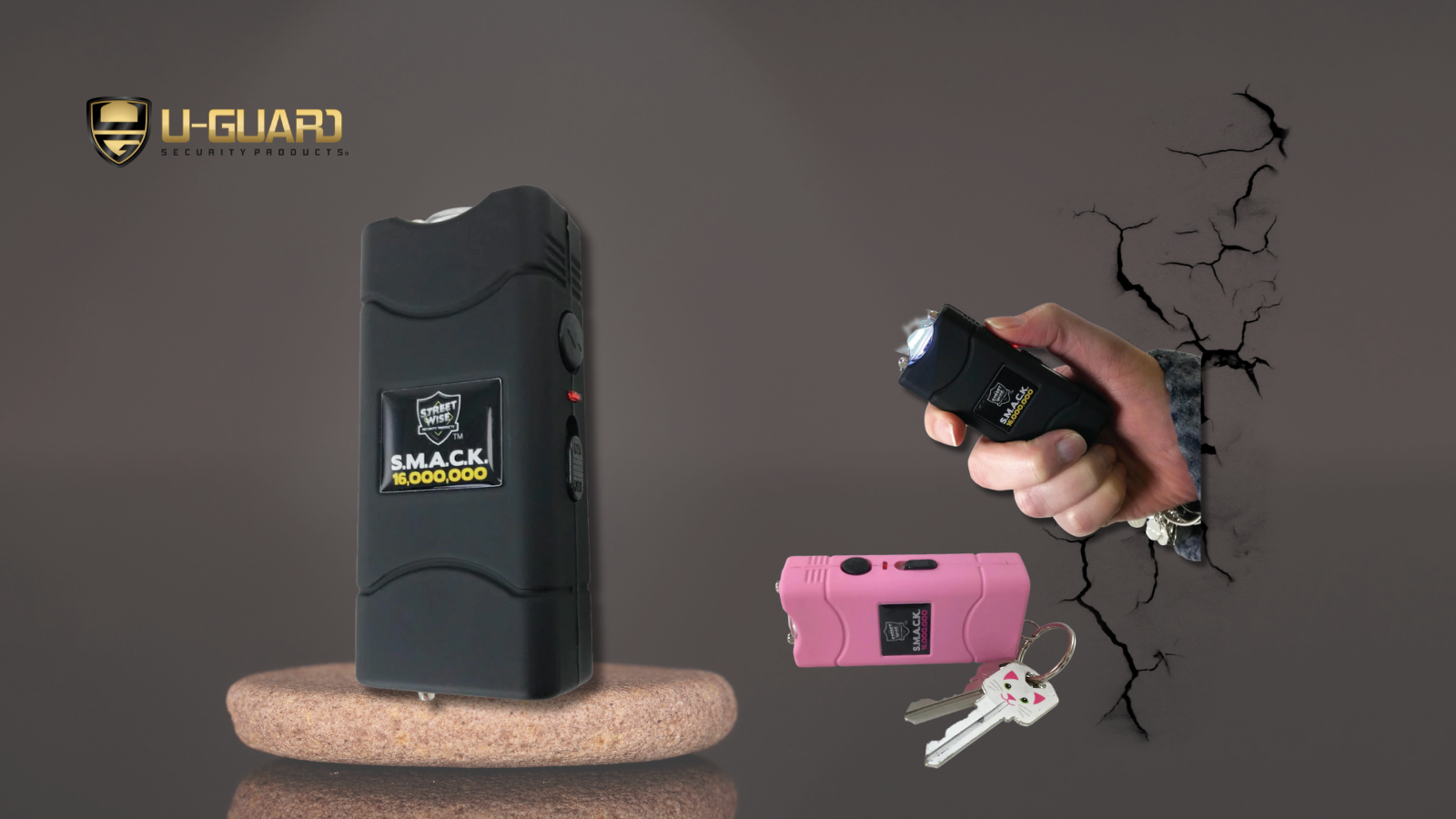 Keychain Gun Switch Stun Gun Keychain | Compact High Voltage | USB Rechargeable