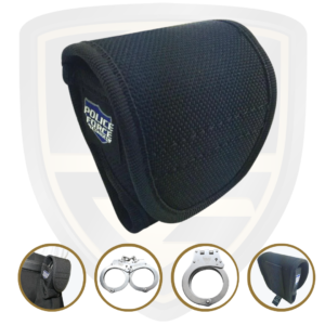 Police Force Handcuff Holster Nylon Velcro Duty Belt Cuff Case