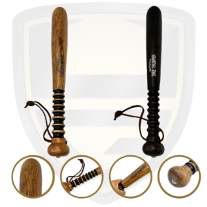 Tire Thumper 18 Inch 2 Color Options Light or Dark Wood Self Defense Mini Bat Club