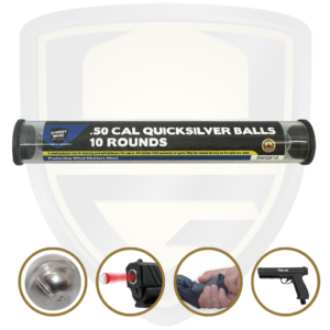 .50 Caliber Round Balls For Projectile Launcher Streetwise QuickSilver Rounds 10 Pack