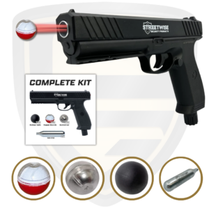 Non Lethal Gun Streetwise Heat 50 Caliber Pepper Launcher SWHPLCK Complete Kit