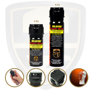 Best Pepper Gel For Personal And Home Defense Spray By Wildfire Size Options 2 Oz And 4 Oz Canisters With Flip Top 1.4% MC OC Police Spray
