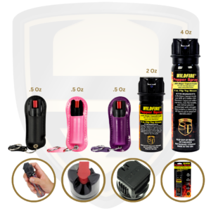 WildFire 1.4% MC Pepper OC Spray Stream Nozzle For Sale Several Canister Size Options
