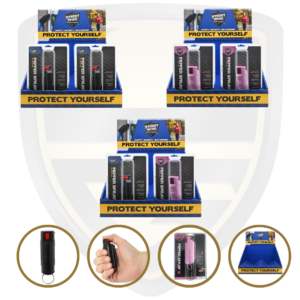 Streetwise 10 Pack Stream Pepper Spray Bulk With Retail Countertop Display
